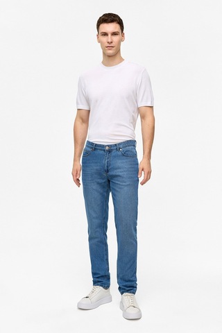 Backandbond Mavi Slim Fit Denim Pantolon Çok Renkli