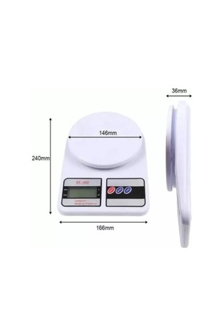 Home Mutfak Tartısı Dijital Göstergeli Hassas Tartı 10 Kg Kapasiteli Çok Renkli
