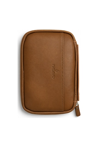 Firebird Kahverengi Deri Puro Taşıma Çantası & Seyahat Humidoru Trm5026