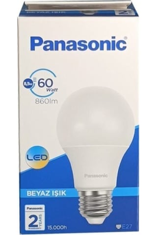 Panasonic 8,5w E27 Beyaz 1adet