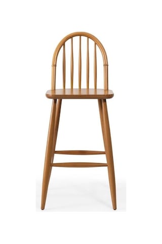 Rustica Ahşap Bar Sandalyesi Natural