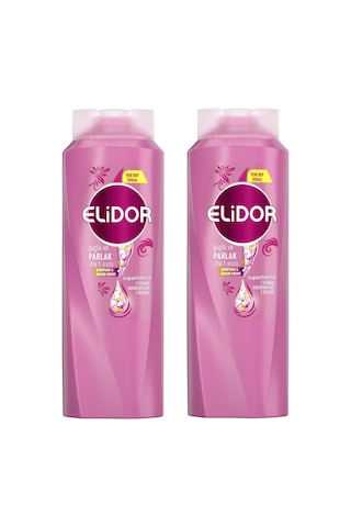 Elidor Güçlü ve Parlak 2'si 1 Arada Şampuan&Bakım Kremi 500ML x2
