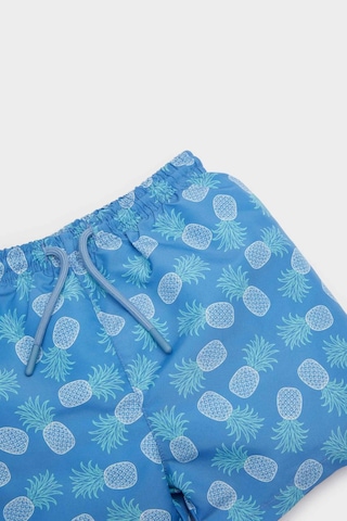 Defacto Erkek Bebek Desenli Deniz Şortu E3517a525smbe306 Mavi