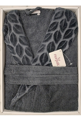 Nurpak Battal Boy Tek Bornoz Şalyaka-hazal Antrasit Beden2xl-3xl Antrasit