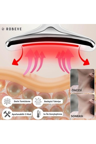 Yüz Ve Boyun Masaj Aleti Ems Cihazı Güzellik Cihazı 3 Programlı Yüz Masaj Aleti Sıkılaştırıcı Masaj Aleti Kırşıklık Giderici Masaj Aleti Isıtmalı Masaj Titreşimli Masaj Aleti Mg102q Çok Renkli