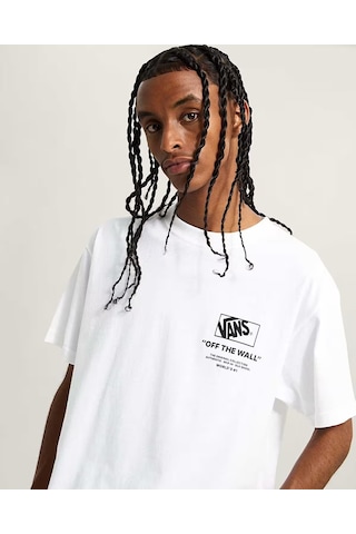 Vans Stacked Hi Ss Tee Erkek Beyaz T-shirt - Vn000pew