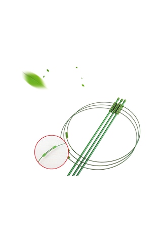 Youmex Bitki Tüp Sarmal Destek Ağiç, 7mm Çubuk Triangular Yapı, Yeşil Elektrostatik Boya, Boyut Ayarlanabilir, Çiçek-baklagil-biber-gül İçin