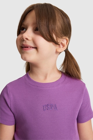 U.S. Polo Assn. Kız Çocuk Menekşe Tişört Basic 50325626-vr037 Menekse