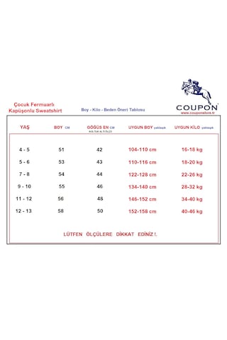 Coupon Çocuk Fermuarlı Kapüşonlu Sweatshirt Vizon