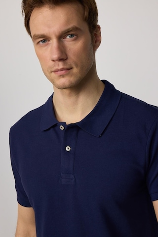 Tudors Erkek Slim Fit Dar Kesim %100 Pamuk Düz Pike Lacivert Polo Yaka Tişört-30526 Lacivert
