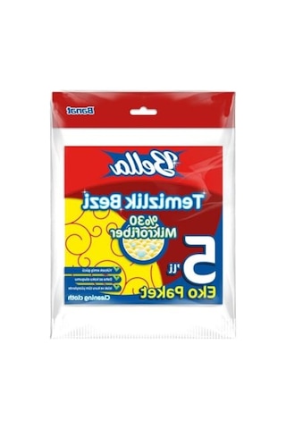 Eko Paket %30 Mikrofiberli Temizlik Bezi 5'li Set Açık Bej