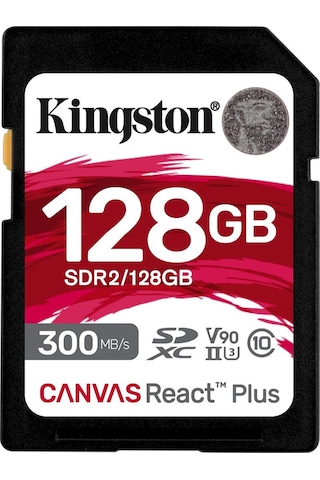 Kingston Canvas React Plus SDR2/128GB SDXC UHS-II 128 GB Hafıza Kartı