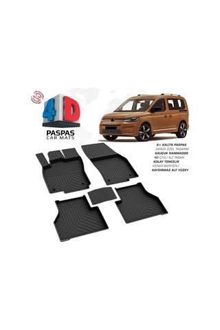 Caddy Araca Özel Havuzlu Paspas Omsa 4d 2023 2024 2025 2026