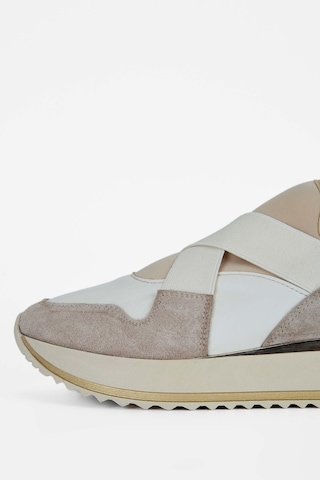 Tamer Tanca Kadın Hakiki Deri Bej Sneakers & Spor Ayakkabı 923 Tcsr-072 Bn Ayk Sk23/24 Bej Dr Bej
