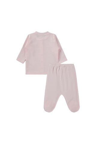 Civil Baby Düz 1-6 Ay Pijama Takımı - Pudra