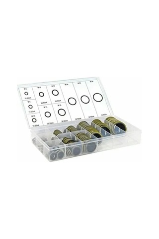 Donanım Bağlantı Parçaları 150/100pcs Bağlı Conta Sızdırmazlık Halkası Çiftlik Kiti Yağ Drenaj Vidası 00