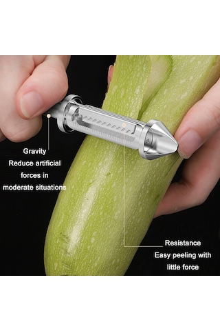 Sones 5'i 1 Arada Çok İşlevli Paslanmaz Çelik Meyve Soyma Bıçağı