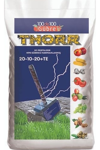 Thorr 20.10.20 Dengeli Npk Klorsuz Gübre Damlama Gübresi 20 Kg