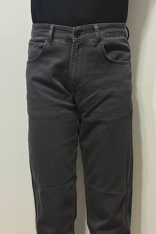 Hacker Denim Hacker Dmctekstil Erkek Füme Y 1052 Yüksek Bel Rahat Kesim Boru Paça Jean Pantolon