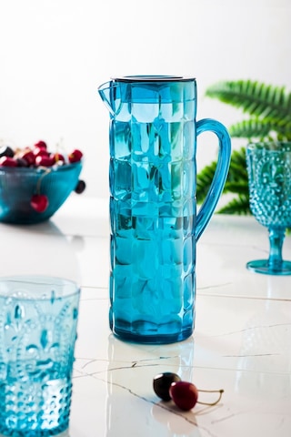 Arkilik Allegra 1,5 L Aquamarin Sürahi -Buzdolabı Kapak Rafına Sığar