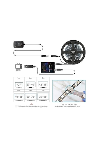 Trendooze Profesyonel Rgb Led Bariyer - 3m Otomatik Renkli Ekran Aydınlatma