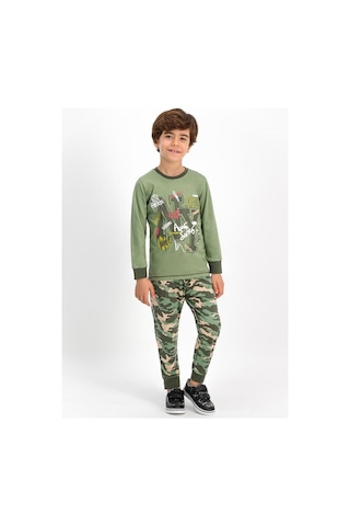 Roly Poly 1639 1-4 Yaş Uzun Kol Erkek Çocuk Pijama Takımı