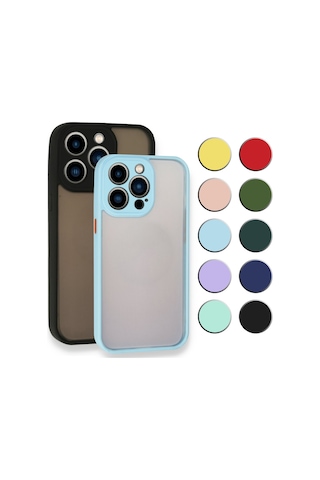 FitCase Apple Uyumlu iPhone 13 Pro Max Montrea Silikon Arka Kapak