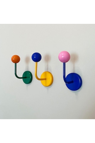 Fosenze Yeşil-kahverengi Renkli Manyetik Kanca: Mutfak/banyo/kapı Uygun, Delme Yok, Güçlü Tutma, Zımparasız Dekoratif Tasarım Açık Yeşil Kahve.