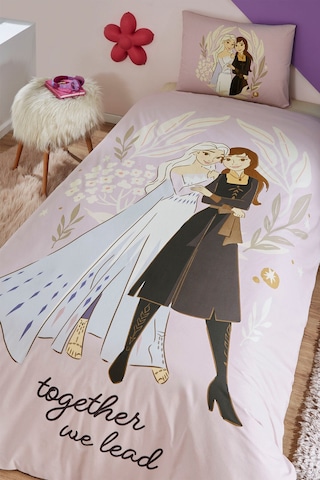 Disney Nevresim Takımı Ranforce Tek Kişilik Pembee Frozen Magıcal Pembe