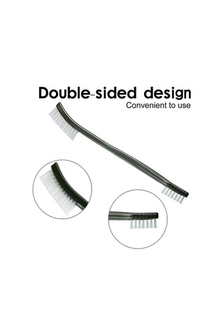 Tel Fırça Seti, Çelik Naylon Pirinç Temizleme Fırçası, Saplı Küçük Tel Fırça