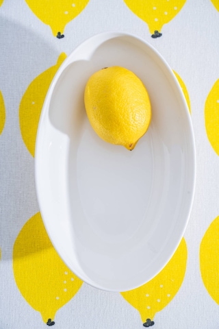 Acar Aria Oval Porselen Tabak - 20 Cm Beyaz