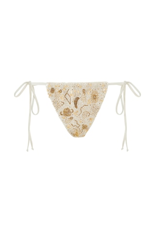 Oceanus Boncuklu Bikini Altı Krem