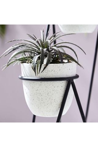 Metal Saksı Standı Iskandinav 3 Katlı Ayaklı Çiçeklik Wd249