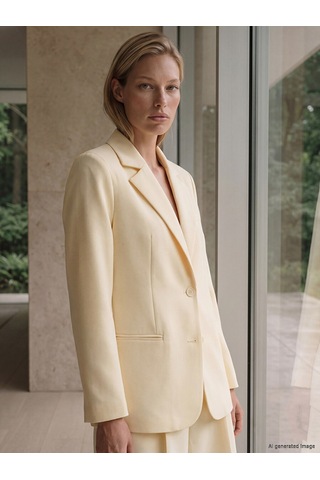 Lcw Vision Sarı Kadın Blazer Ceket