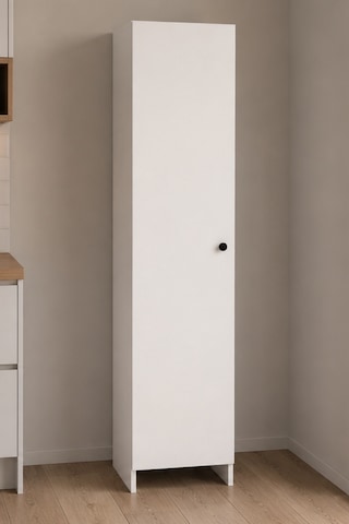 Nisa Plus Tek Kapaklı Çok Amaçlı Mutfak,kiler, Depolama Dolabı Beyaz