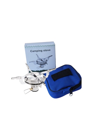 Suofeng Taşınabilir Çadır Ocağı: Hafif, Katlanabilir, 4 Destekli, Çelik-alüminyum, Bel Çantasıyla, Çamaşır, Doğa Etkinlikleri İçin Gümüş