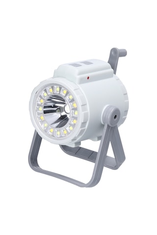 Mufunye Kamp Lambası El Feneri 3'ü 1, Eldivenli Jeneratör, 3 Renk Tonu Soğuk-beyaz-sıcak , Parlaklık Ayarlanabilir, Type-c Şarj, Usb Çıkış, 1800mah Li-pil Çok Renkli