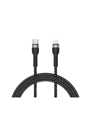Siyah Shira Serisi Type-c To Lightning Pd Kablo 2 Metre-hgea