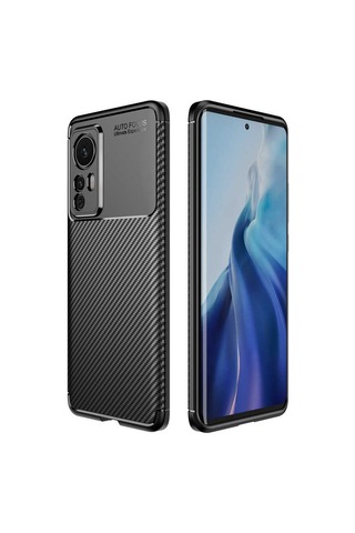 Microcase Xiaomi 12S Pro Maxy Serisi Silikon Kılıf - Siyah