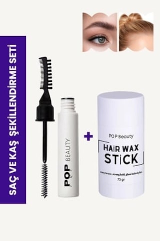 Kaş Sabitleyici Ve Şekillendirici & Saç Şekillendirici Stick Wax Şeffaf
