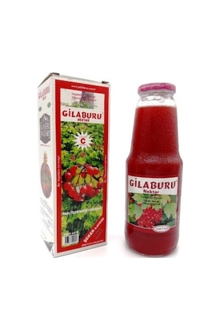 Kayseri Pazarı Gilaburu Nektarı 1000 ML Cam Şişe Şekersiz
