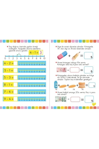 Okul Öncesi Matematik ve Eğitici Etkinlikli Boyama 10 Kitap