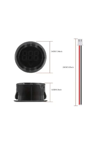 Dijital Voltmetre Dc4-100v Yeşil Araç Karavan Motorsiklet Yat Tekne