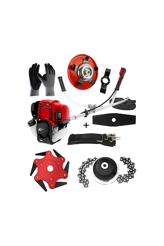 Ablacks R-077 4 Zamanlı Profesyonel Yan Tırpan + 5 Li Bahçivan Seti 2