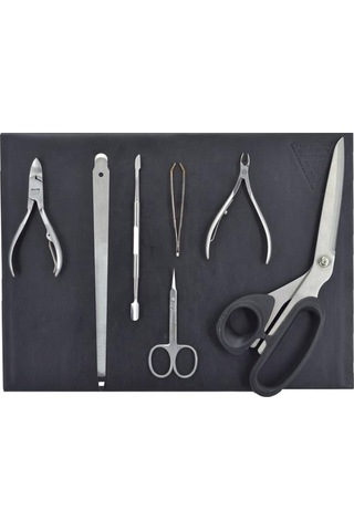 Berber Güzellik Salonu Mıknatıslı Makas Standı Siyah