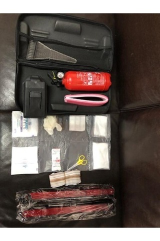 Trafik Seti Ilkyardım Lüx Çantalı 1 Kg Yangın Tüplü