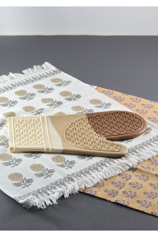 Silikon Fırın Eldiveni - Isıya Dayanıklı Eldiven - 1 Adet Çok Renkli