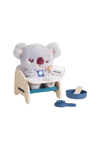 Care Pets İnteraktif Peluş Bebek Koala Oyuncak Seti Işıklı, Sesli Ve Ahşap Aksesuarlı Eğitici Oyun