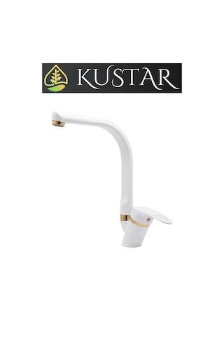 Kustar Tyal Gold Beyaz Mutfak Evye Bataryası