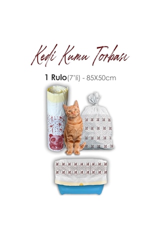 Rosie Kedi Kumu Torbası 7 Adet 85 x 50 CM Büzgülü